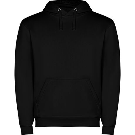 SUDADERA CAPUCHA UNISEX NEGRO TALLA 3/4