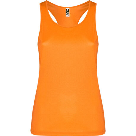 CAMISETA SHURA MUJER NARANJA FLUOR TALLA S