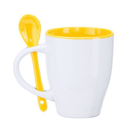 Taza AKEBIA BLANCO/AMARILLO