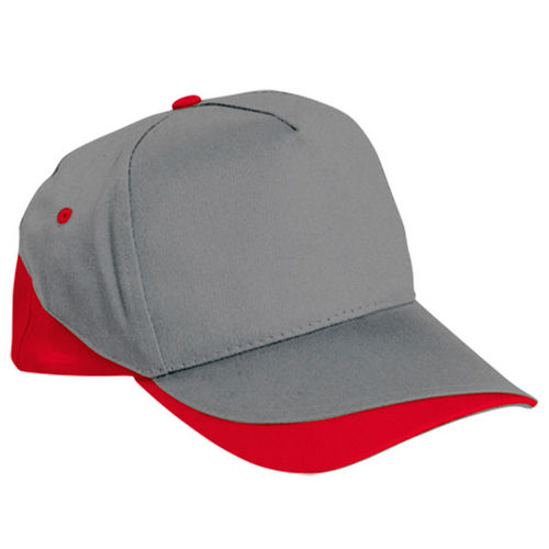 GORRA FORT GRIS-ROJO ADULTO