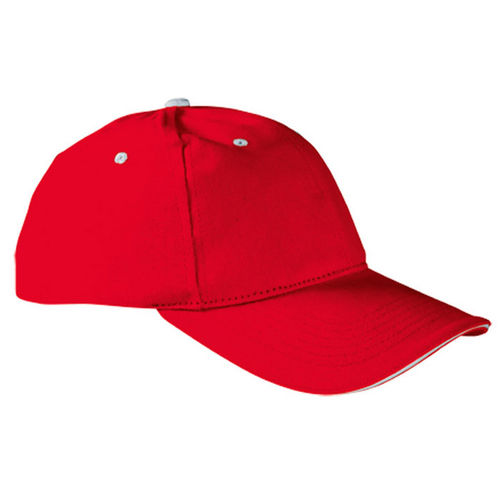 GORRA SANDWICH ROJO-BLANCO ADULTO