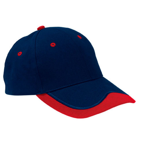 GORRA SEATLE AZUL MARINO-ROJO ADULTO