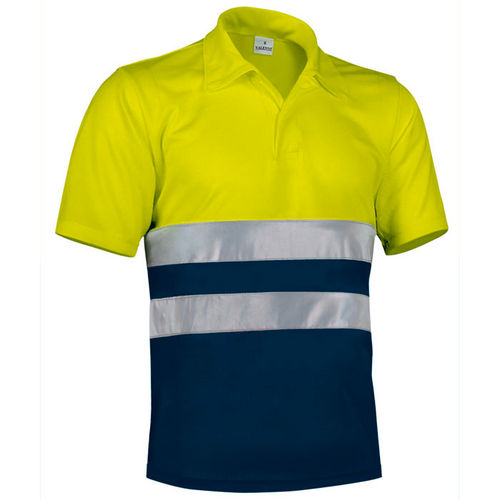 OFERTA POLO A.V. BUILD AMARILLO FLUOR-MARINO S + REGALO CHALECO REFLECTANTE