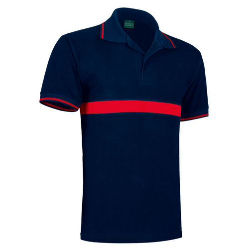 POLO M/CORTA SERVER AZUL MARINO-ROJO S