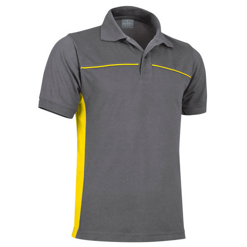 POLO THUNDER GRIS-AMARILLO S