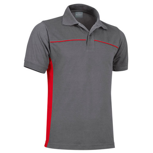 POLO THUNDER GRIS-ROJO S