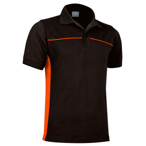 POLO THUNDER NEGRO-NARANJA S