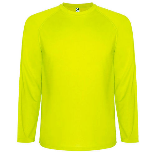 Camiseta técnica  MONTECARLO L/S INFANTIL AMARILLO FLUOR TALLA 12