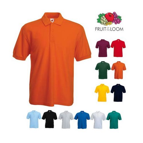 POLO HOMBRE FRUIT OF THE LOOM 65/35 180GR ROJO TALLA S