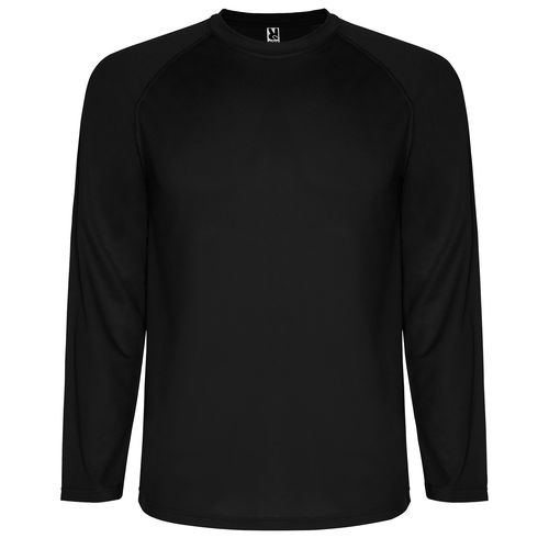 Camiseta técnica  MONTECARLO L/S HOMBRE NEGRO TALLA S