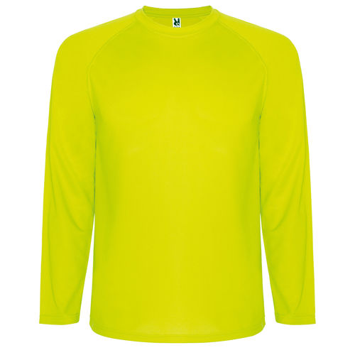 Camiseta técnica  MONTECARLO L/S HOMBRE AMARILLO FLUOR TALLA S