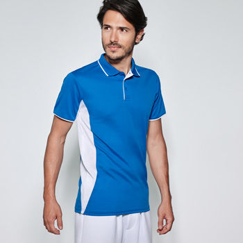 POLO MONTMELO HOMBRE BLANCO/ROYAL TALLA S