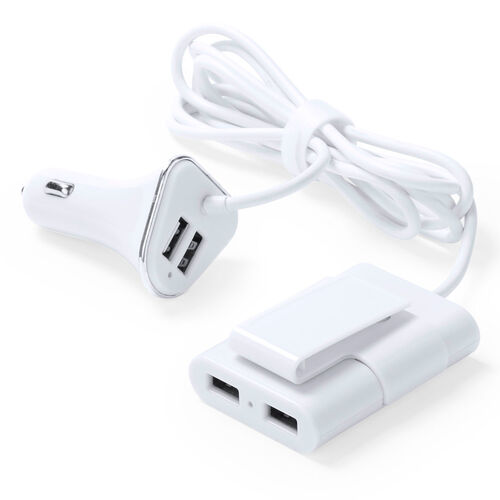 Cargador Coche USB Yofren BLANCO